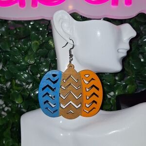 Custom Hand-Painted Pumpkin Earrings